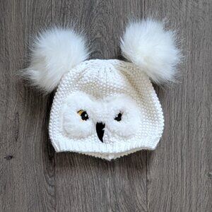 Harry Potter Hedwig Owl Pompom Embroidered Knit Hat Beanie for Toddler kids